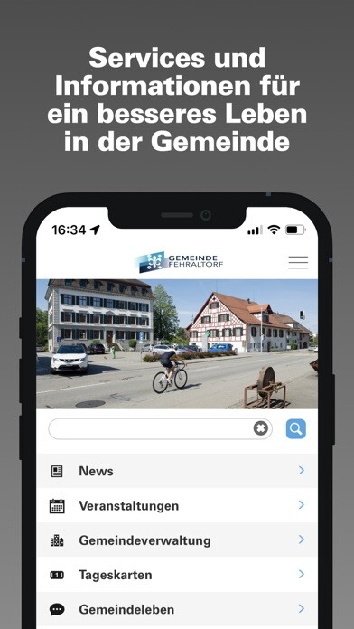 Emulate iPhone app Gemeinde Fehraltorf using MyAndroid Emulate iPhone app Gemeinde Fehraltorf using MyAndroid