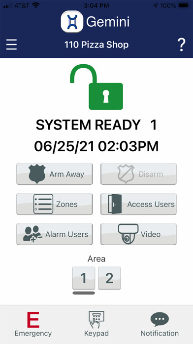 Emulate iPhone app Gemini Commercial Security App using MyAndroid Emulate iPhone app Gemini Commercial Security App using MyAndroid