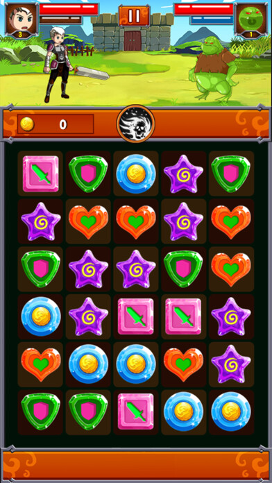 Emulate iPhone app Gems Adventure using MyAndroid