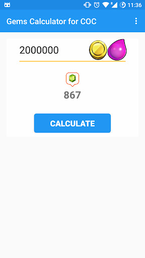 Emulate Android APK Gems Calculator for Clash Of Clans