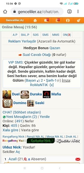 Run android online APK Genceliler.Az - Chat Tanisliq from MyAndroid or emulate Genceliler.Az - Chat Tanisliq using MyAndroid
