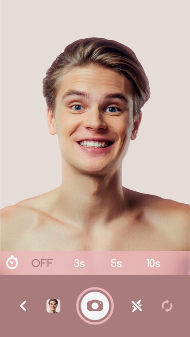 Emulate iPhone app Gender Changer Photo Editor using MyAndroid