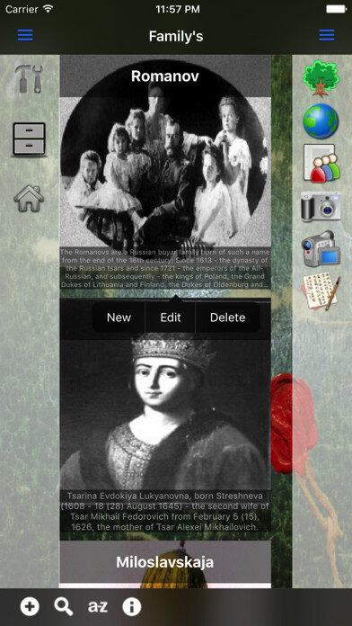 Emulate iPhone app Genealogical trees of families using MyAndroid Emulate iPhone app Genealogical trees of families using MyAndroid