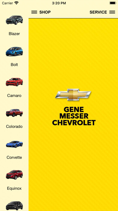 Emulate iPhone app Gene Messer Chevrolet using MyAndroid Emulate iPhone app Gene Messer Chevrolet using MyAndroid