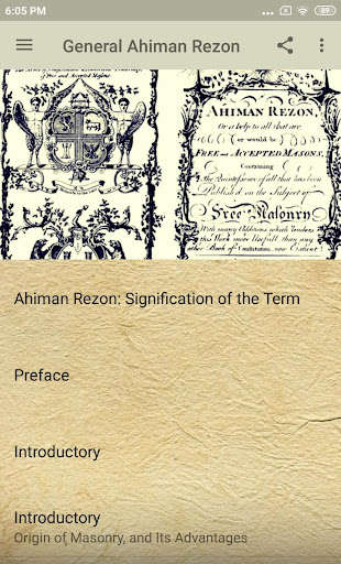 Run android online APK General Ahiman Rezon:Collection of Masonic Rituals from MyAndroid or emulate General Ahiman Rezon:Collection of Masonic Rituals using MyAndroid