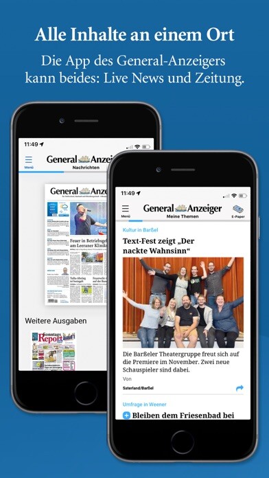 Emulate iPhone app General-Anzeiger using MyAndroid