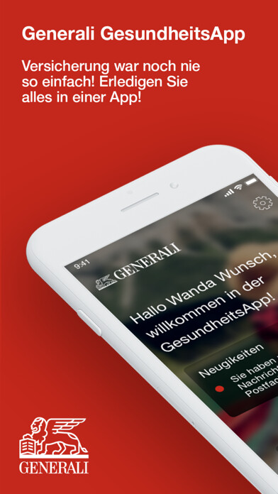 Emulate iPhone app Generali GesundheitsApp using MyAndroid