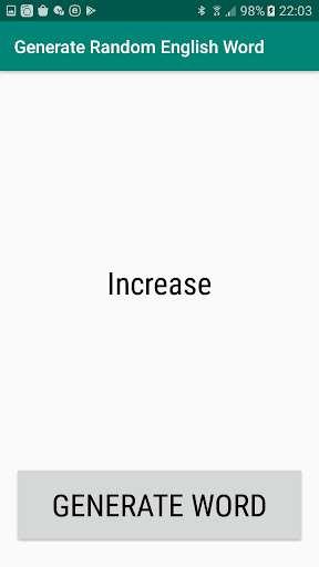 Run android online APK Generate Random English Word from MyAndroid or emulate Generate Random English Word using MyAndroid
