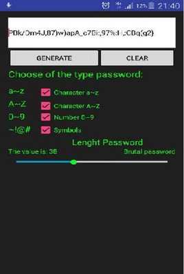 Emulate Android APK Generate Random Password