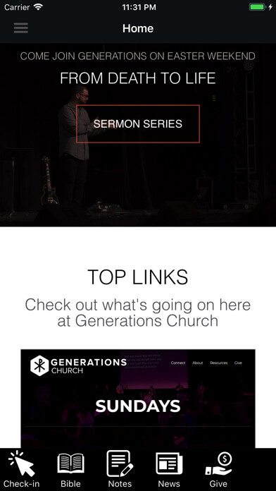 Emulate iPhone app Generations Family Church using MyAndroid Emulate iPhone app Generations Family Church using MyAndroid