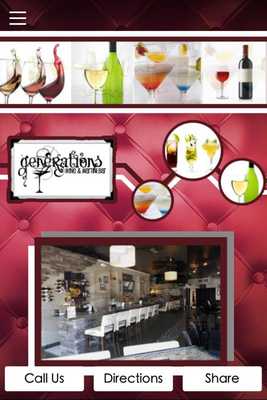 Emulate Android APK Generations Wine  Martini Bar