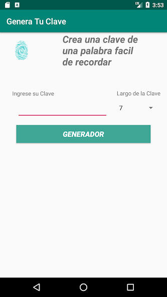 Run android online APK Genera tu clave from MyAndroid or emulate Genera tu clave using MyAndroid