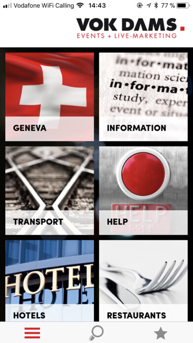 Emulate iPhone app Geneva Guide using MyAndroid