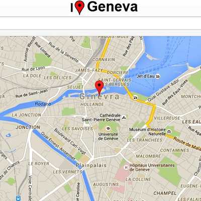 Emulate Android APK Geneva Map