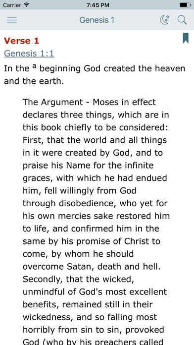 Emulate iPhone app Geneva Study Bible and King James Audio Version using MyAndroid