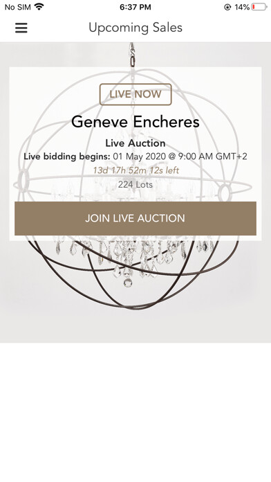 Emulate iPhone app Geneve Encheres using MyAndroid Emulate iPhone app Geneve Encheres using MyAndroid