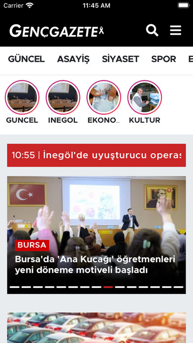 Emulate iPhone app Genç Gazete using MyAndroid Emulate iPhone app Genç Gazete using MyAndroid