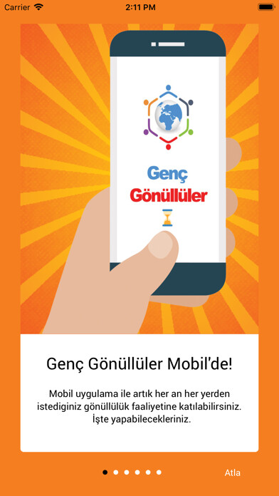Emulate iPhone app Genç Gönüllüler GSB using MyAndroid