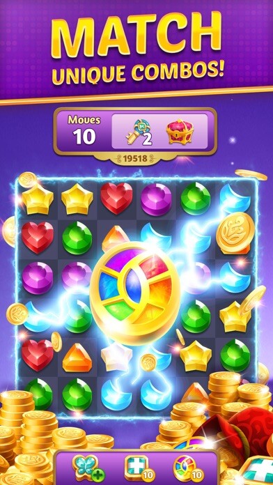 Emulate iPhone app Genies & Gems: Puzzle & Quests using MyAndroid