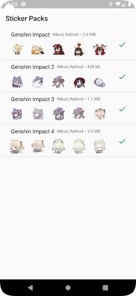 Run android online APK Genshin Stickers from MyAndroid or emulate Genshin Stickers using MyAndroid