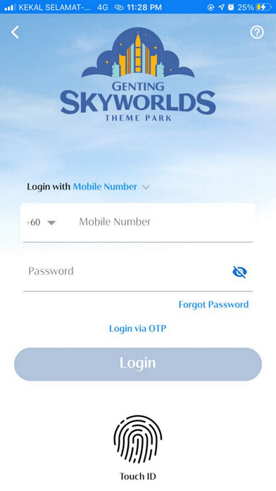 Emulate iPhone app Genting SkyWorlds using MyAndroid
