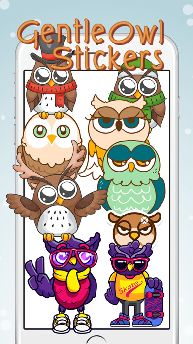 Emulate iPhone app Gentle Owl Stickers using MyAndroid Emulate iPhone app Gentle Owl Stickers using MyAndroid