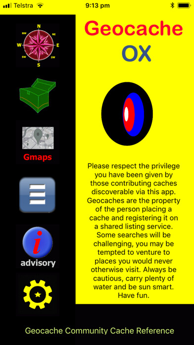 Emulate iPhone app Geocache OX using MyAndroid