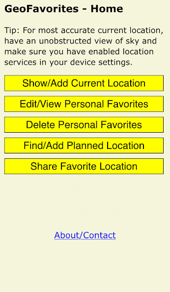 Emulate Android APK GeoFavorites