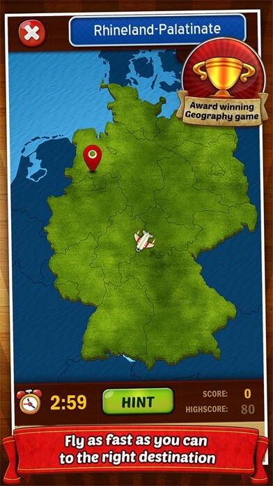 Emulate iPhone app GeoFlight Germany Pro using MyAndroid Emulate iPhone app GeoFlight Germany Pro using MyAndroid