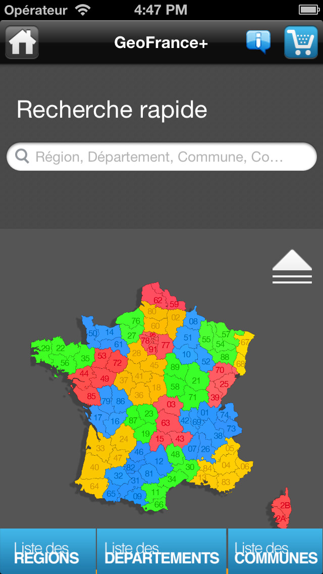 Emulate iPhone app GeoFrance + using MyAndroid Emulate iPhone app GeoFrance + using MyAndroid