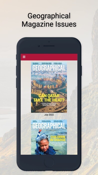 Emulate iPhone app Geographical Magazine using MyAndroid