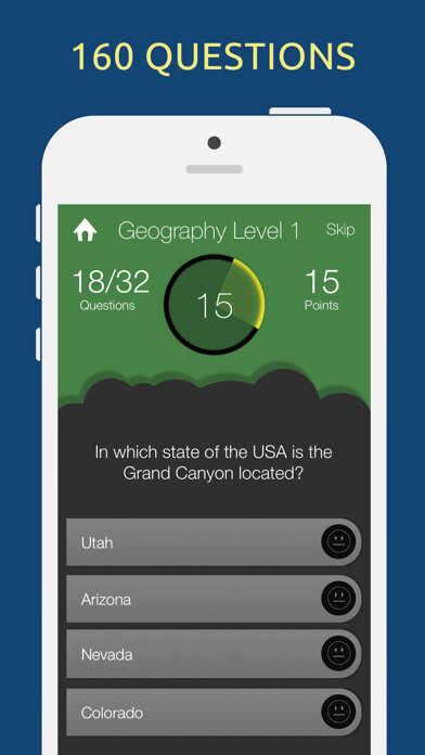 Emulate iPhone app Geography Quiz Test Trivia using MyAndroid Emulate iPhone app Geography Quiz Test Trivia using MyAndroid