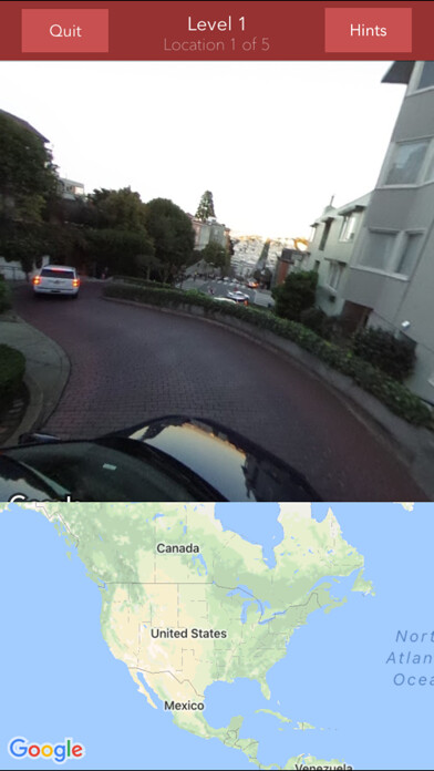Emulate iPhone app GeoGuesser - Explore the World using MyAndroid