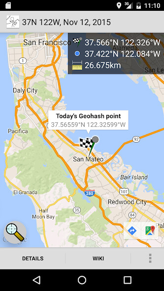 Run android online APK Geohash Droid from MyAndroid or emulate Geohash Droid using MyAndroid