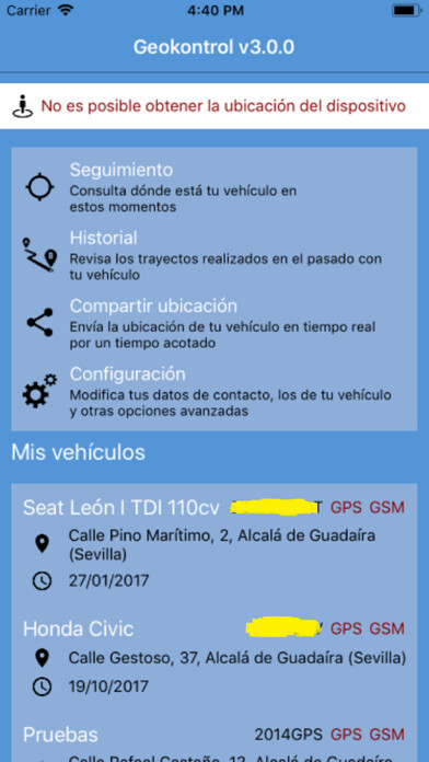 Emulate iPhone app Geokontrol using MyAndroid