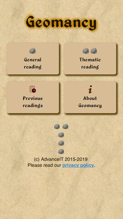 Emulate iPhone app Geomancy Sand Edition using MyAndroid Emulate iPhone app Geomancy Sand Edition using MyAndroid