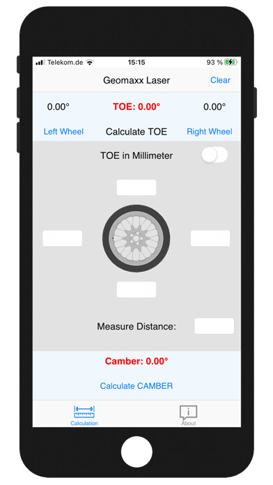 Emulate iPhone app Geomaxx Laser using MyAndroid