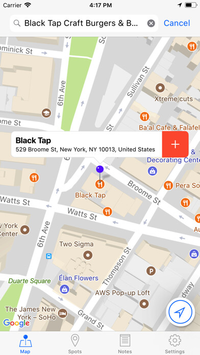 Emulate iPhone app GeoMEMO - Create Your Own Map using MyAndroid