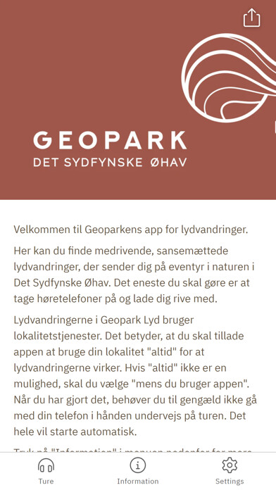 Emulate iPhone app Geopark Lyd using MyAndroid Emulate iPhone app Geopark Lyd using MyAndroid