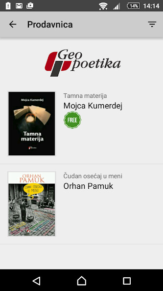 Run android online APK Geopoetika e-knjižara from MyAndroid or emulate Geopoetika e-knjižara using MyAndroid Run android online APK Geopoetika e-knjižara from MyAndroid or emulate Geopoetika e-knjižara using MyAndroid