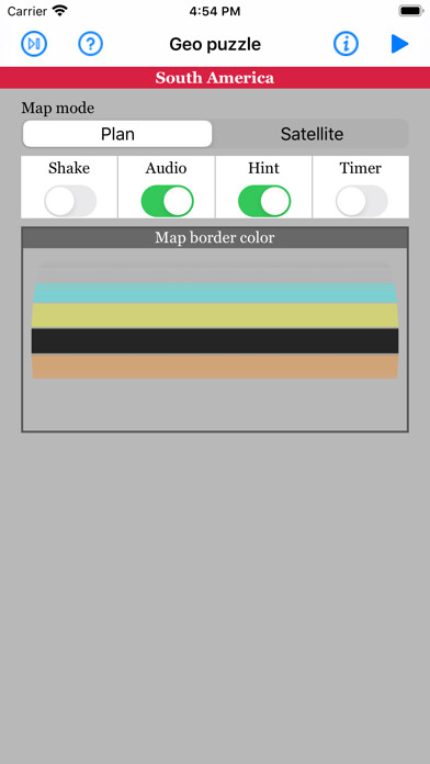 Emulate iPhone app GeoPuzzleSouthAmerica using MyAndroid Emulate iPhone app GeoPuzzleSouthAmerica using MyAndroid