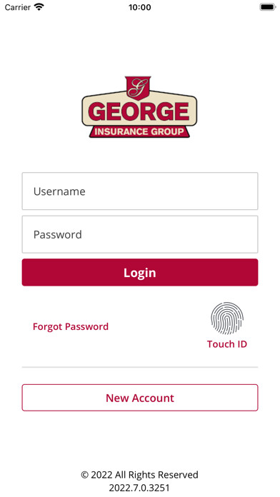Emulate iPhone app George Insurance Online using MyAndroid