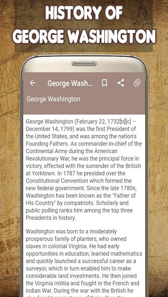 Run android online APK George Washington Biography from MyAndroid or emulate George Washington Biography using MyAndroid