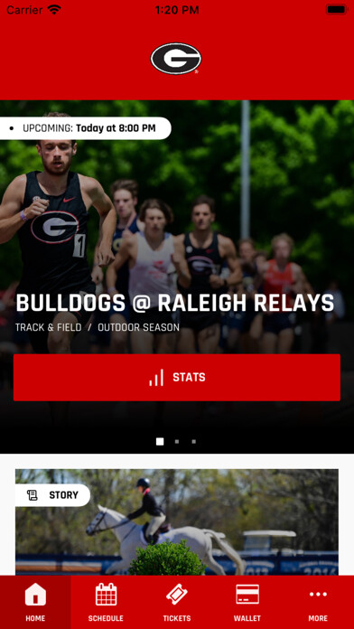 Emulate iPhone app Georgia Bulldogs using MyAndroid