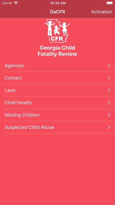 Emulate Android APK Georgia Child Fatality Review