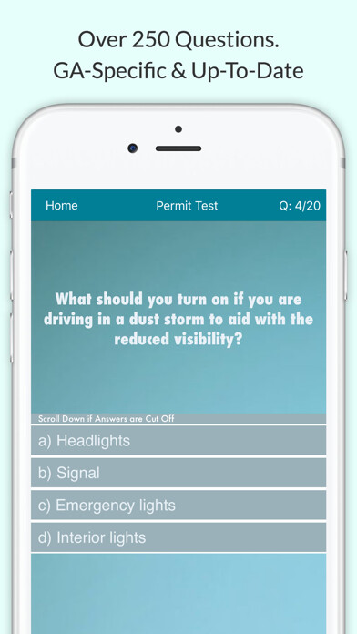 Emulate iPhone app Georgia Driving Test Prep using MyAndroid Emulate iPhone app Georgia Driving Test Prep using MyAndroid