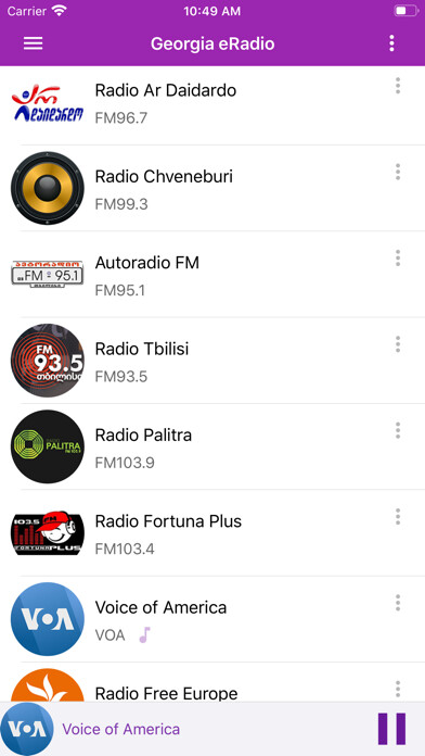Emulate iPhone app Georgia eRadio using MyAndroid Emulate iPhone app Georgia eRadio using MyAndroid