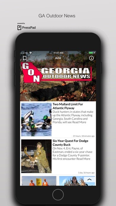 Emulate iPhone app Georgia Outdoor News using MyAndroid Emulate iPhone app Georgia Outdoor News using MyAndroid