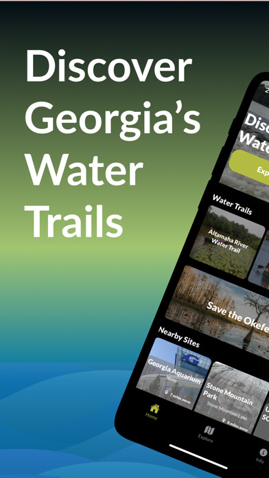 Emulate iPhone app Georgia River Guide using MyAndroid