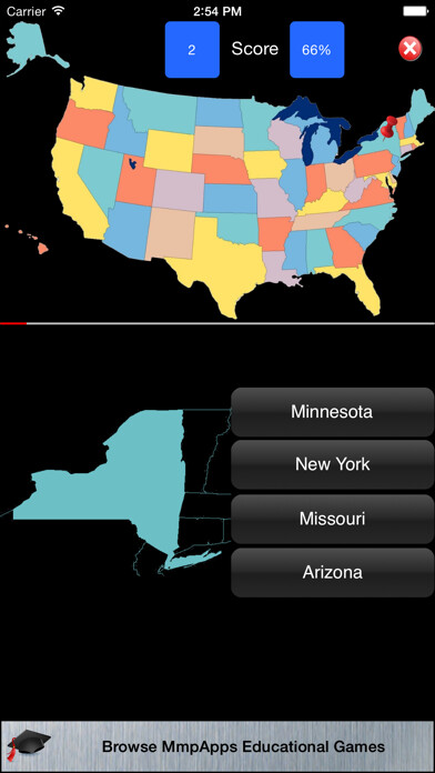 Emulate iPhone app GeoStates using MyAndroid Emulate iPhone app GeoStates using MyAndroid